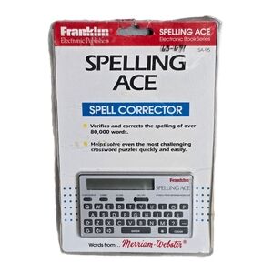 Franklin Spelling Ace SA-95 Webster Pocket Spell Checker NEW Open Package *